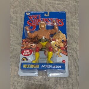 Hulk Hogan WWE Superstars LJN Action Figure Blue Card Brand New